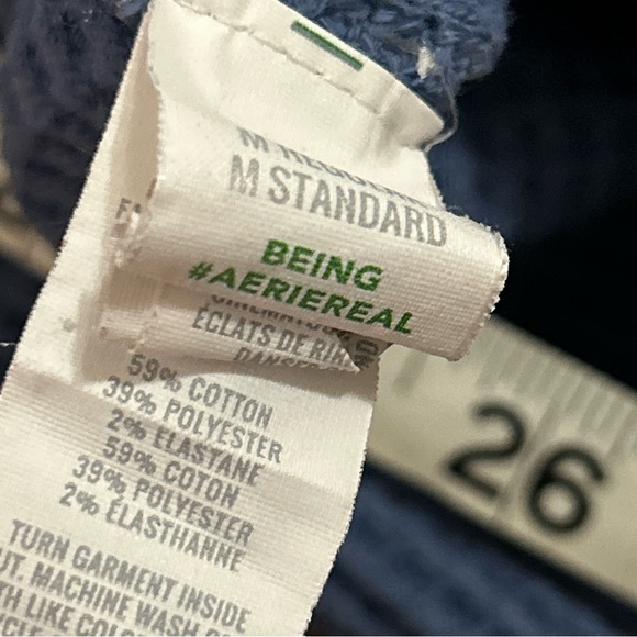 Aerie blue waffle knit flare pants - Picture 3 of 8